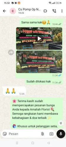 Testimonial Papan Bunga wonosobo