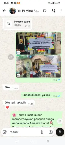 Testimonial Papan Bunga wonosobo