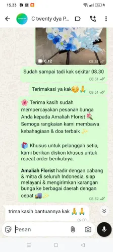 Testimonial Standing Flower wonosobo